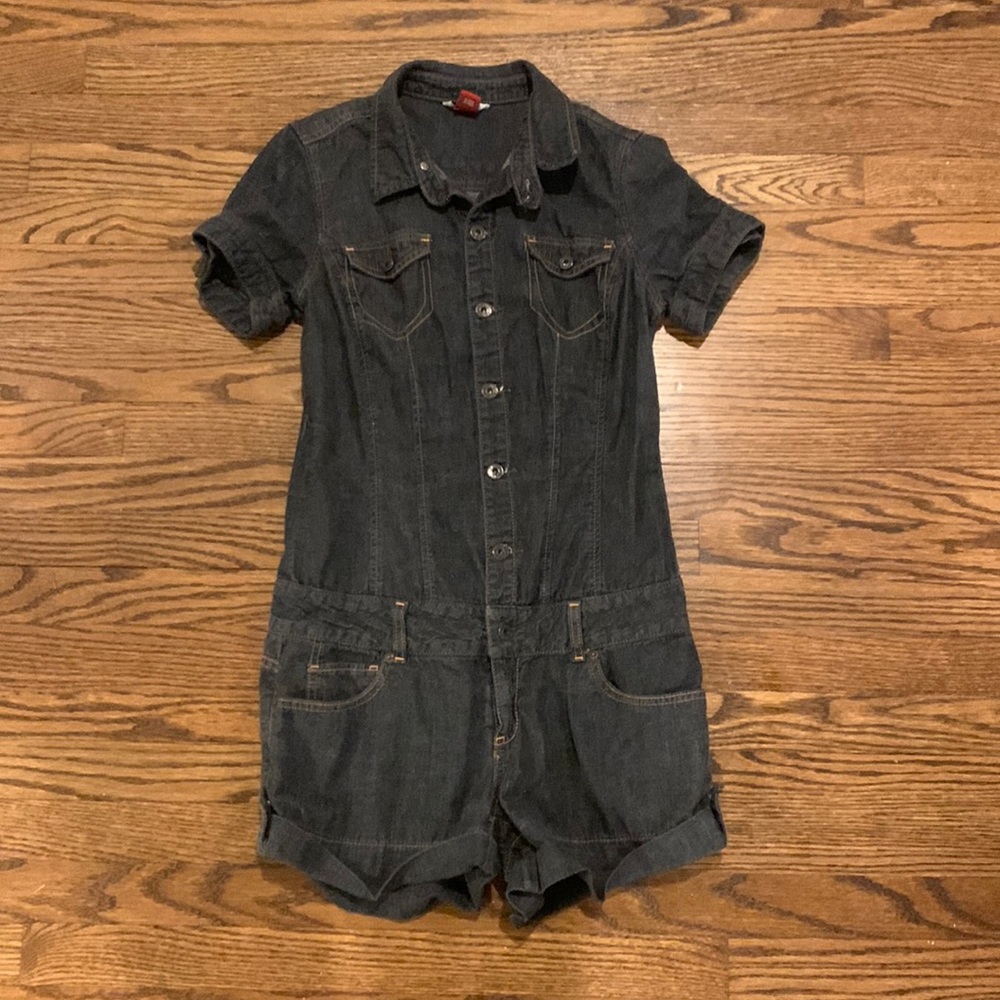 Guess Jeans denim button up romper